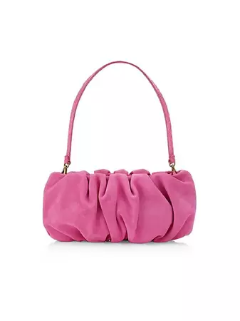 Shop STAUD Bean Ruched Suede Covertible Bag | Saks Fifth Avenue