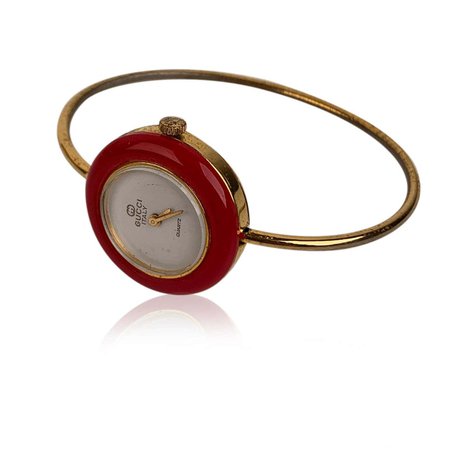 Gucci Vintage Golden 6 Bezel Wrist Watch Bracelet Bangle Rare For Sale at 1stDibs | bracelet bangle watch