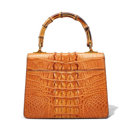 Crocodile-Skin-Shoulder-Bag-Crossbody-Bag-Handbag-with-Bamboo-Handle-Back.jpg (753×753)