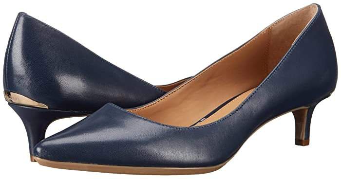Gabrianna Pump (Navy Leather) Women's 1-2 inch heel Shoes