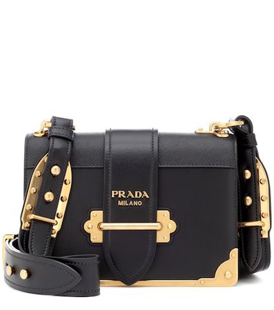 Prada Cahier leather shoulder bag | ShopLook
