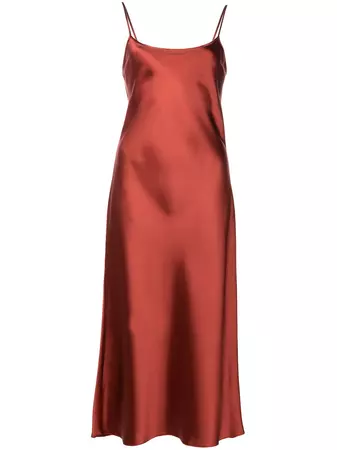 VOZ Sleeveless Silk Midi Dress