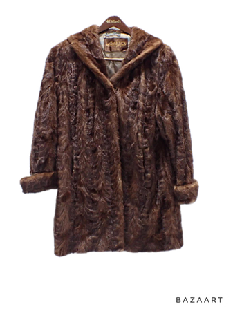 Vintage brown Rhomberg's Mink Fur Coat
