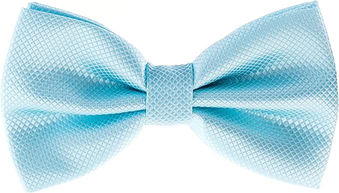 Man of Men - Pre-Tied Formal Tuxedo Bowtie - Adjustable Length - Huge Variety Colors Available (Baby Blue) at Amazon Men’s Clothing store