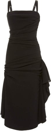 Dolce & Gabbana Draped Crepe Dress Size: 38