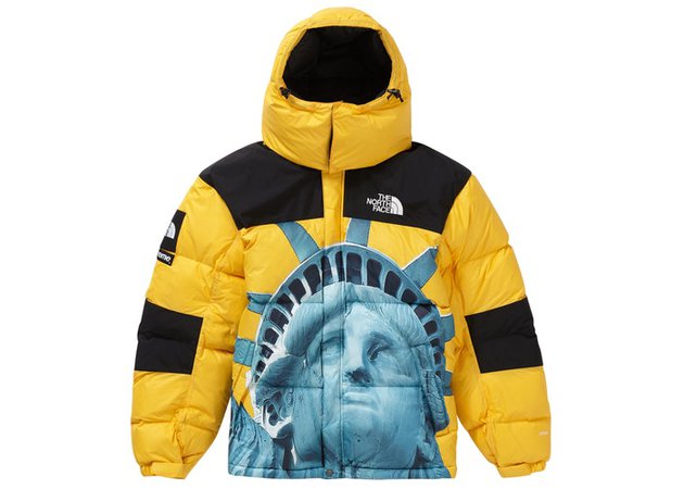 Supreme x The North Face Statue of Liberty Baltoro Jacket Yellow
