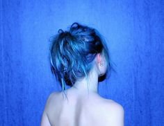 (318) Pinterest blue hair