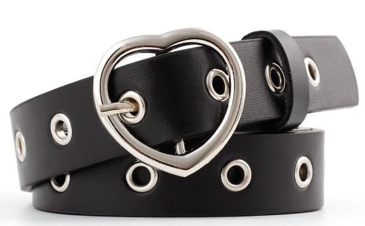 heart buckle belt
