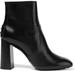 Glossed-leather Ankle Boots