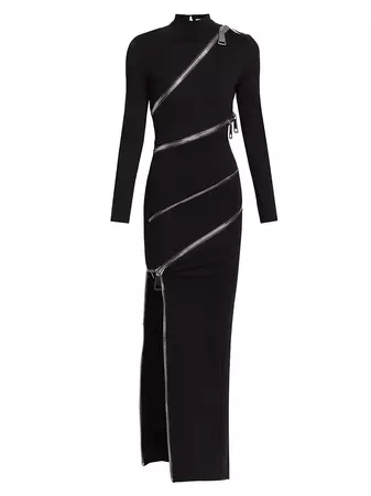 Shop Christian Cowan Twisting Mega Zip Gown | Saks Fifth Avenue