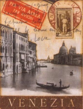 vintage venice postcard