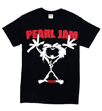 Amazon.com: Pearl Jam 'Stickman' Men's 2-Sided T-Shirt, Black: Clothing