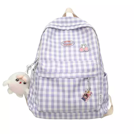 Cute Lattice Laptop Backpack - Shoptery