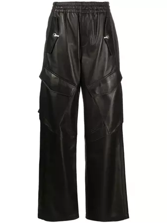 Dion Lee Leather Cargo Trousers - Farfetch