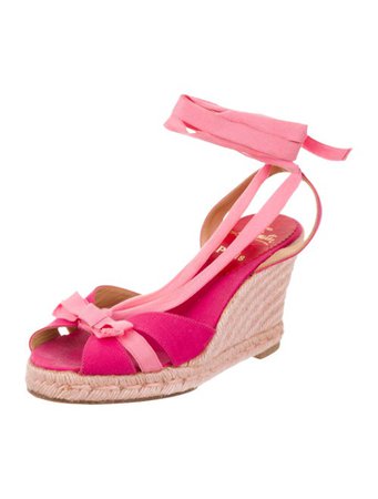 Christian Louboutin Espadrille Wedge Sandals - Shoes - CHT125183 | The RealReal