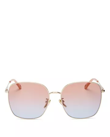 Chloé 58mm Square Sunglasses