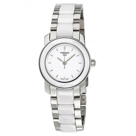 Tissot T-Trend White Ceramic Ladies Watch T0642102201100 - T-Trend - Tissot - Watches - Jomashop