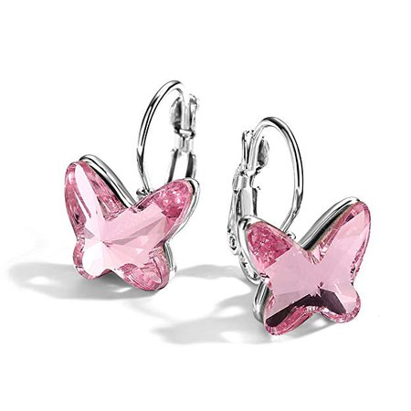 Swarovski Crystal Butterfly Earrings