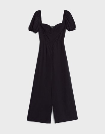 Tencel ® jumpsuit with voluminous sleeves - New - Bershka United States
