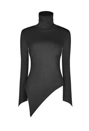 Izora Black Turtleneck Gothic Sweater by Punk Rave | Ladies