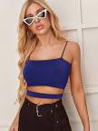 Solid Cut Out Crop Cami Top Check out this Solid Cut Out Crop Cami Top on Romwe and explore more to meet your fashion needs! https://api-romwe.romwe.com/h5/rw_share/romwe_goods_detail/470833?lan=en&site=iosrwus - Google Search