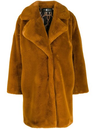 Neutral Luisa Cerano Teddy Faux-Fur Coat | Farfetch.com