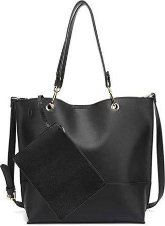 Amazon.com: SCARLETON Tote Bag for Women, Leather Purses and Handbags, Hobo Satchel Shoulder Bag Large with Pouch, H1842208201, Black : Clothing, Shoes & Jewelry