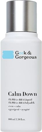 Απολέπιση με οξέα για ευαίσθητο δέρμα - Geek & Gorgeous Calm Down 4% Pha + BHA Liquid | Makeup.gr
