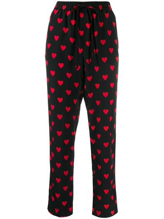 RED Valentino heart print cropped trousers