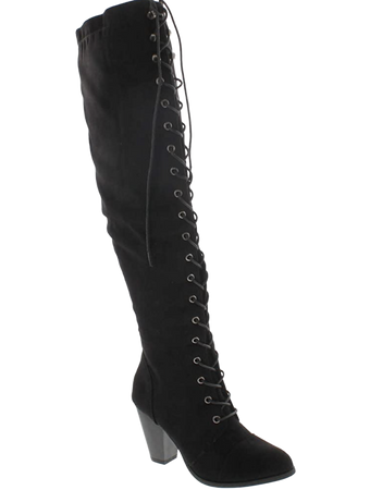 black velvet boot