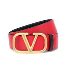 Valentino Garavani Vlogo Reversible Leather Belt | Valentino - Mytheresa