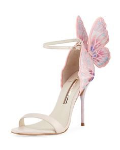 pink butterfly heels