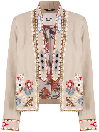 Bazar Deluxe Studded Cropped Jacket - Farfetch
