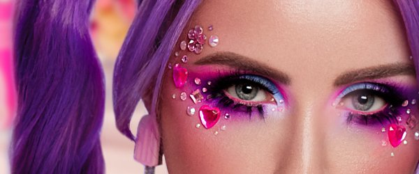 Gemstone Eye Makeup