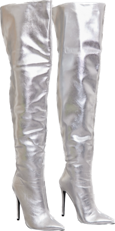 plt silver boots