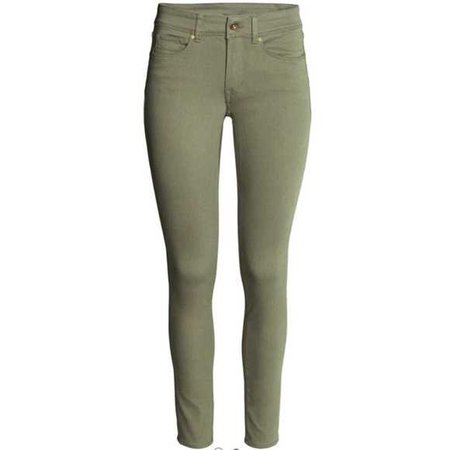 H&M Pants | Hm Super Skinny Stretch Olive Jeans | Poshmark