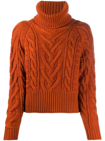 Dolce & Gabbana cable-knit rollneck jumper