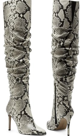snake skin boots