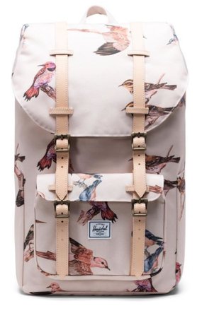 bird print backpack