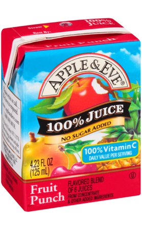Apple and eve juice box