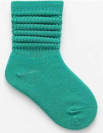 Aqua Slouch Socks