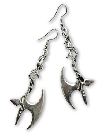axe earrings