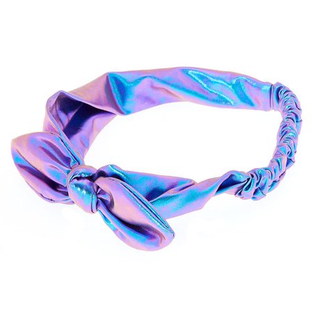 Anodized Mermaid Bow Headwrap - Lilac | Claire's US