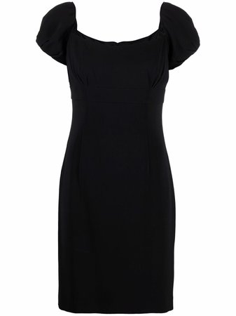Christian Dior pre-owned puff sleeves empire-line dress - FARFETCH