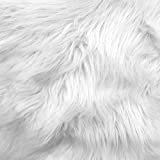 white faux fur