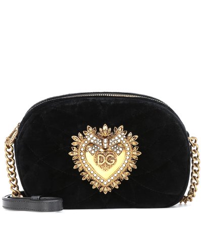 Devotion Camera Velvet Shoulder Bag - Dolce & Gabbana | Mytheresa