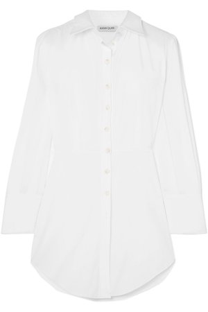 ANNA QUAN | Luna cutout cotton-poplin mini dress | NET-A-PORTER.COM