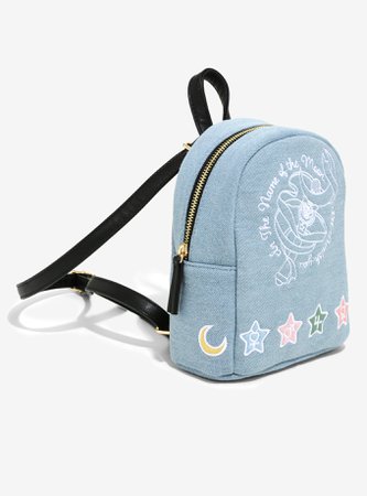 Sailor Moon In The Name Of The Moon Denim Mini Backpack Hot Topic Exclusive