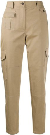 utility pocket tapered trousers