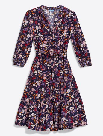 Loretta Shirtdress in Painterly Floral – Draper James